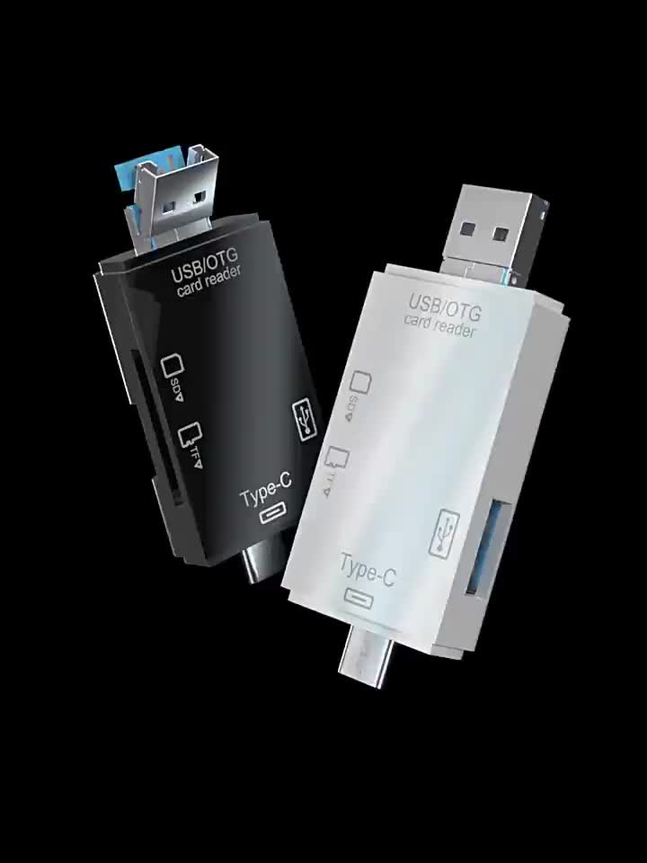 Card Reader Pc Computer OTG 6 IN 1 Type C Micro USB Fast Transfer data AH011