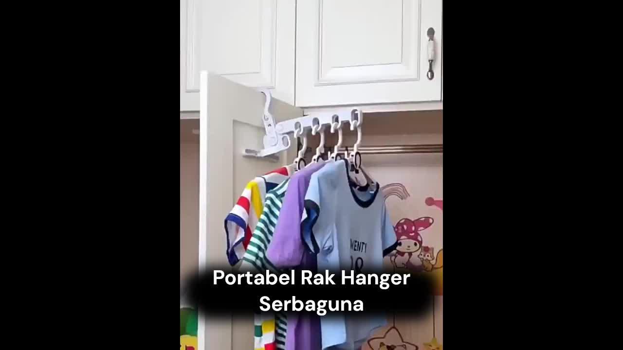 HANGER Serbaguna Portable Foldable Travel Rack Lipat Gantungan Baju