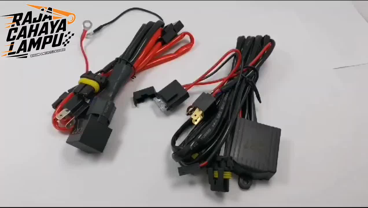 KABEL RELAY BILED HID TIPE SOCKET H4 BISA MOBIL MOTOR KABEL SET 1 LAMPU 2 LAMPU UNIVERSAL Kendaraan Projie Car