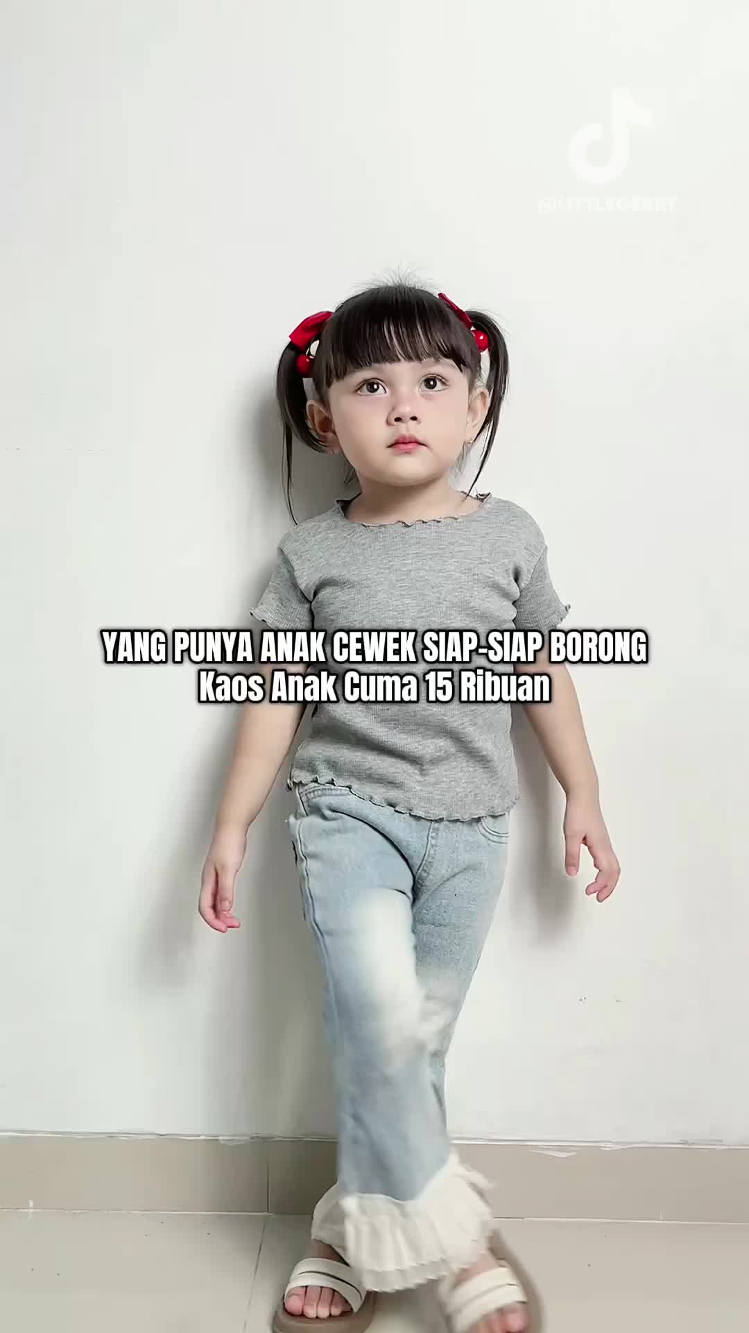 Little Gerry - Baju Anak Perempuan Import Korea Style usia 1 -6 Thn | Kaos Anak Cewek Kaos Santai Lengan Pendek Casual Premium Harga Terbaik!