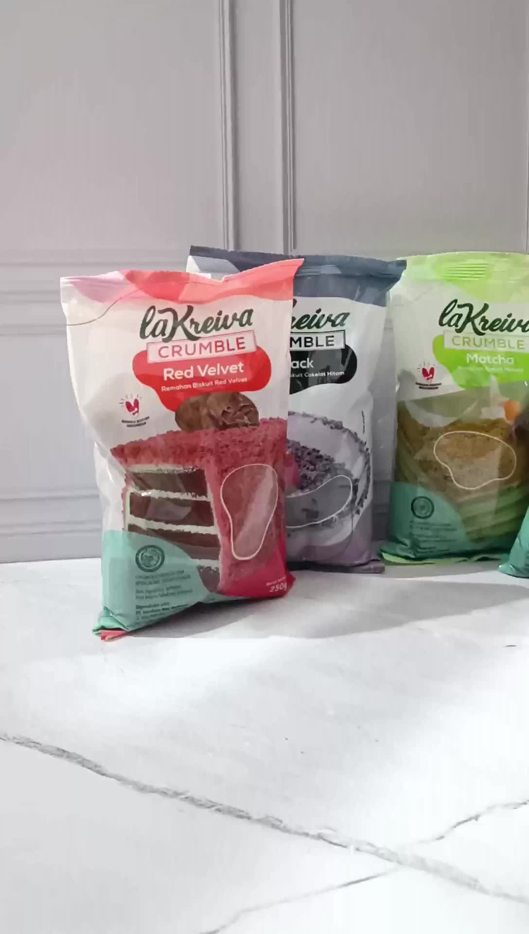 La Kreiva Cookie Crumble Crumb Topping Donat Roti 250 Gram
