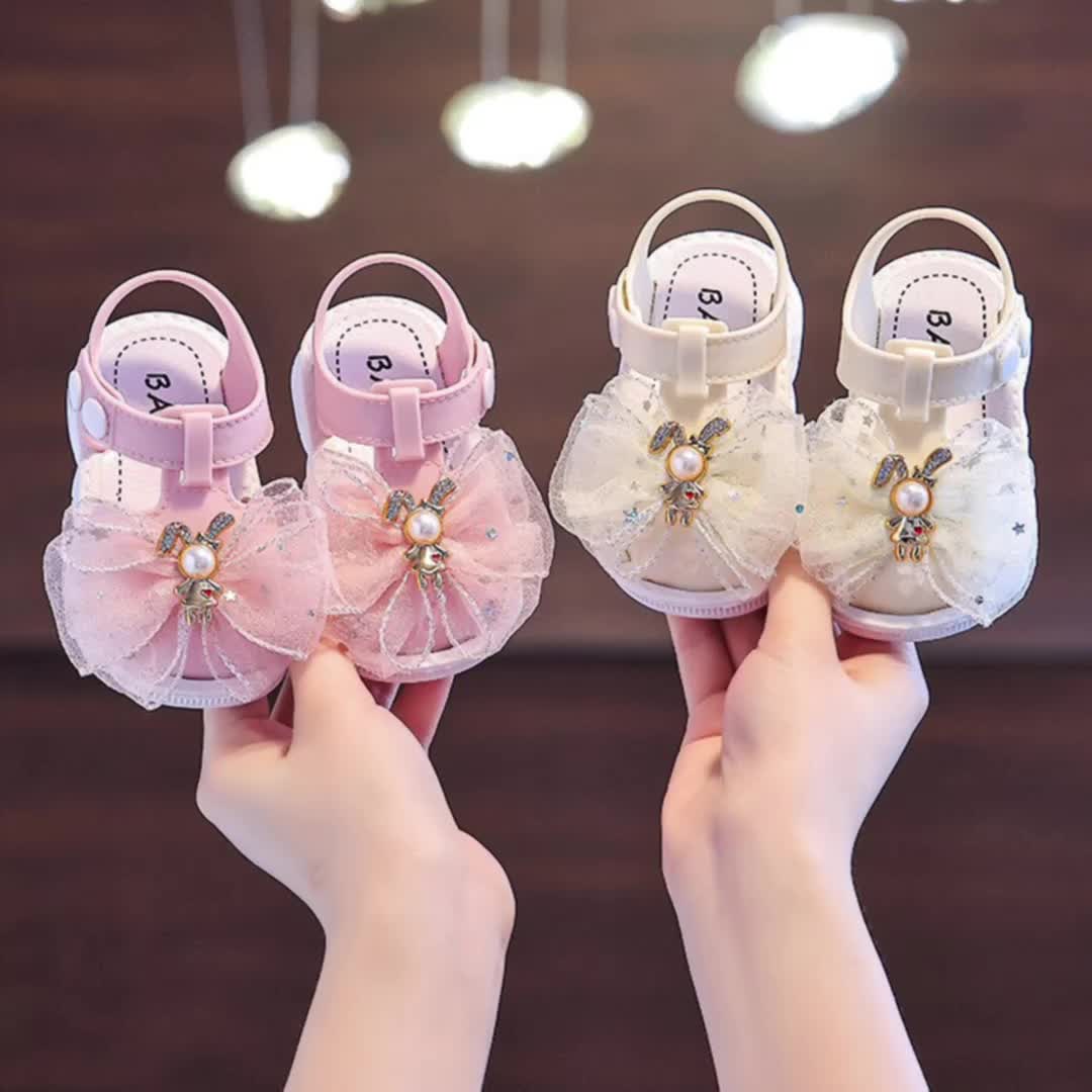 Littleones - SP607 Sandal Anak Perempuan Sandal Pita Rabbit Flat Sandal Anak Import Sandal Anak Kekinian