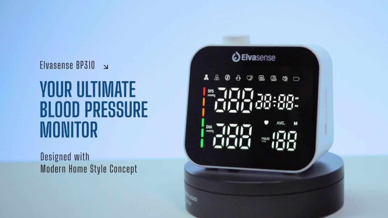 Tensimeter Digital Elvasense BP310 - Teruji Kalibrasi KAN & Estetik untuk Keluarga Modern, Performa Medis, Desain Stylish