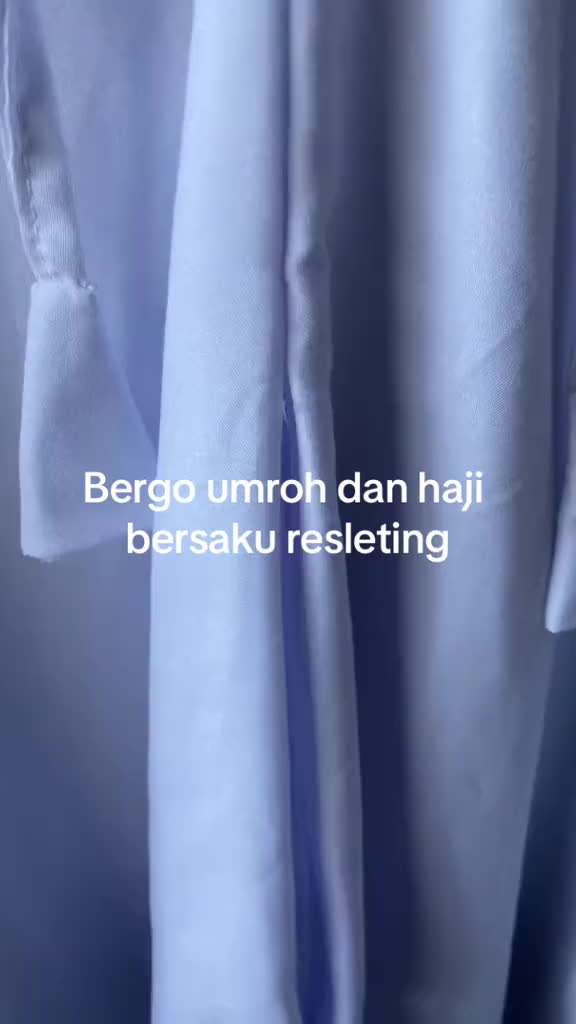 HIJAB BERGO HAJI UMROH ADA SAKU RESLETING BAHAN ADEM DAN JUMBO Muslim Wanita Instan Kerudung