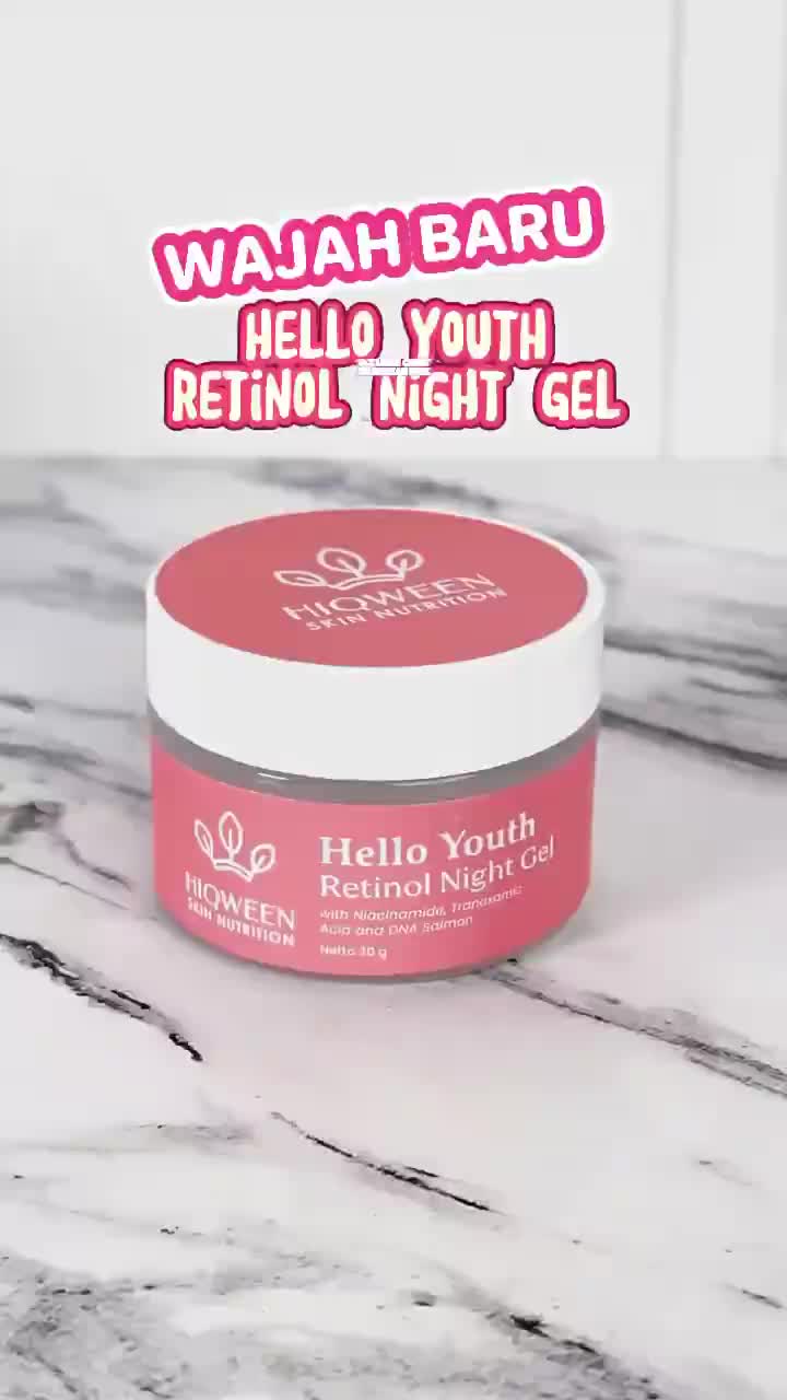 HIQWEEN - PAKET ISI 3 FLEK SABUN + RETINOL NIGHT GEL + SHINING GLOW DAY CREAM | KIT PERAWATAN KULIT