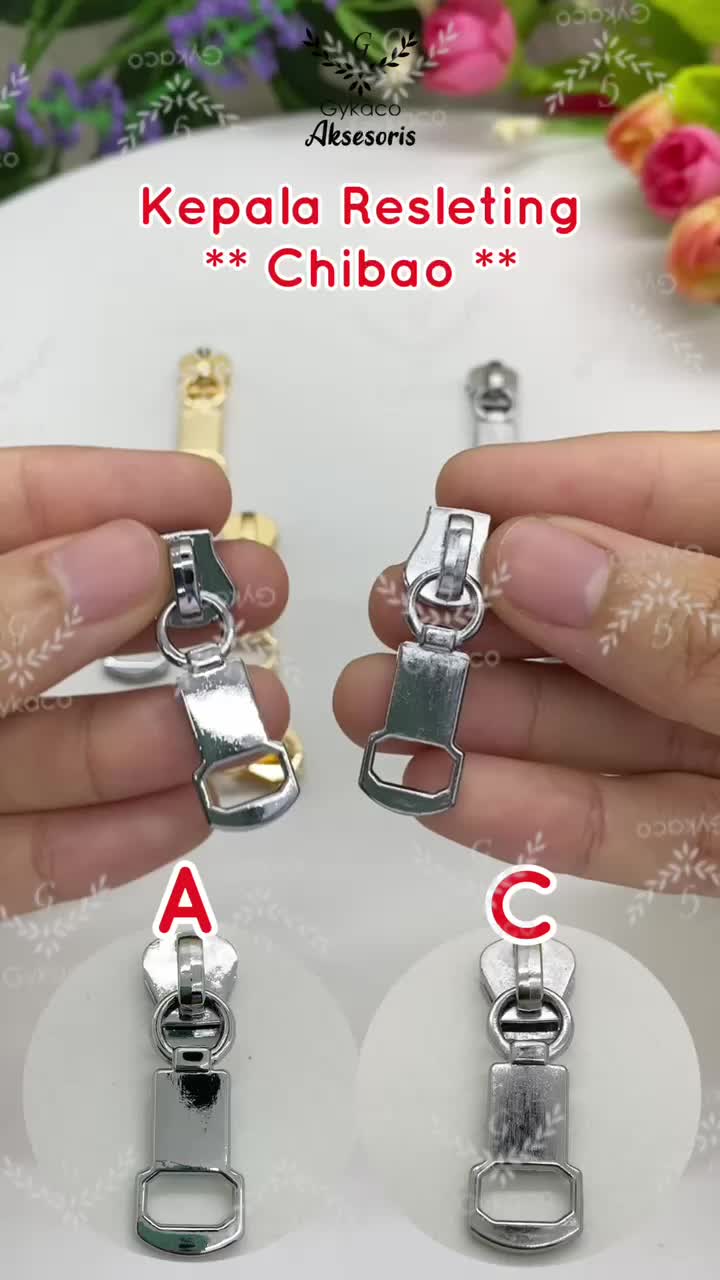 Accesories Tas Kepala Resleting CHIBAO BESI Qualitas A + B (Zipper puller - Sleting) - IMPORT