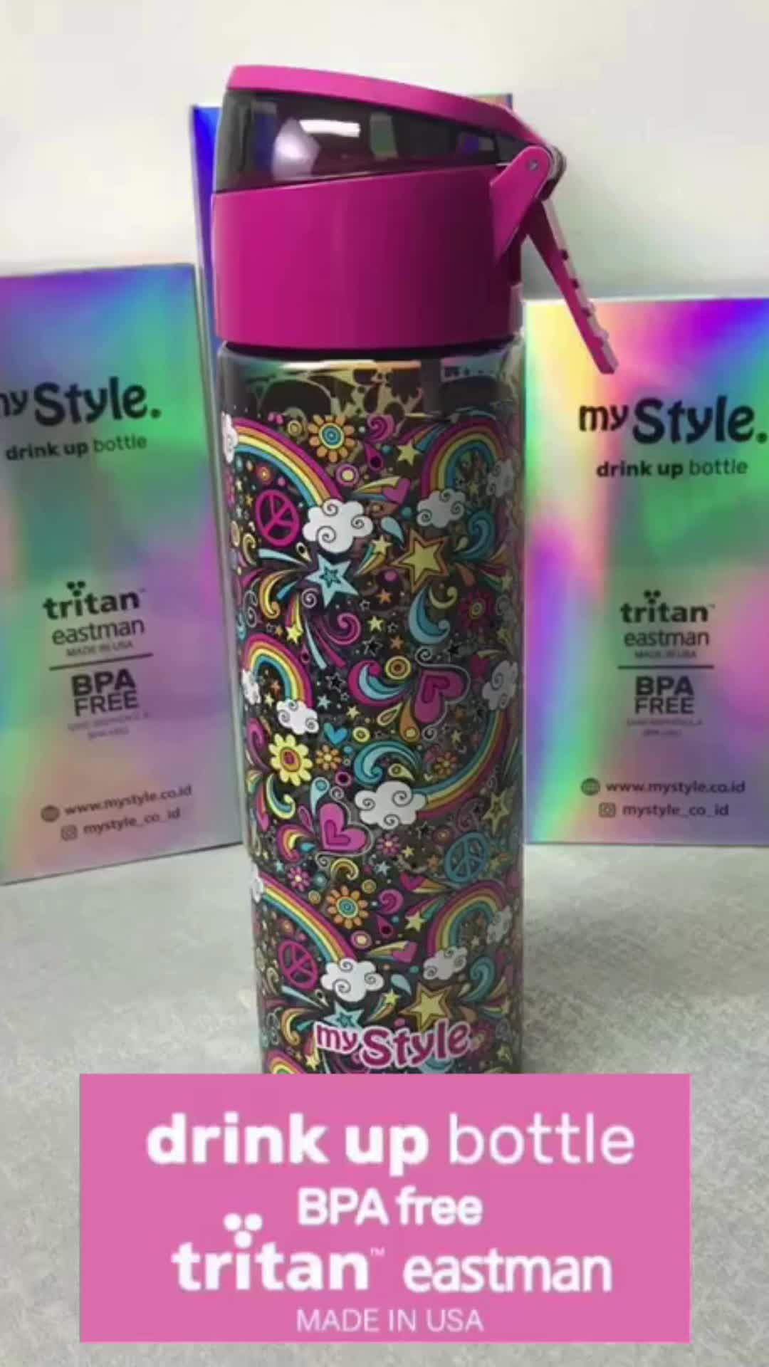 My Style TM 1165 Mist Spray & Drink TRITAN Bottle 750ml for Girls