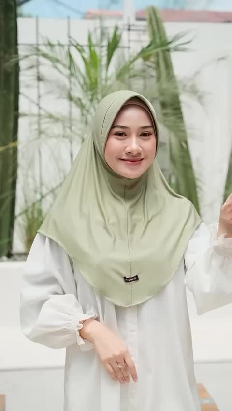 Hijab Instant Dzevada M Bergo Jersey Casual Panjang Muslim Simple Busa Nyaman Pad Kerudung Syari Variasi Cantik