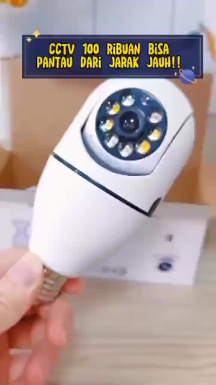 CCTV BULB WIFI SOCKET LAMPU PTC IOT APPS 2 MP