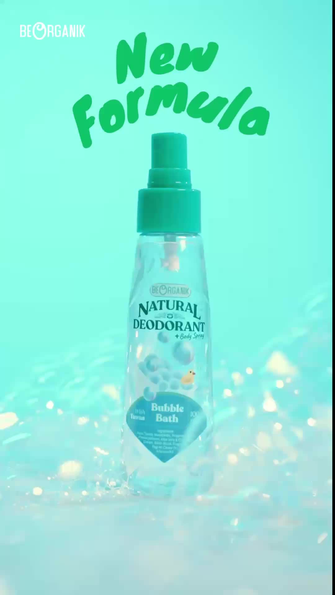 Beorganik Deodoran Natural Spray 100ml / Body Mist / Deodorant Pemutih Ketiak Bebas Bau Badan