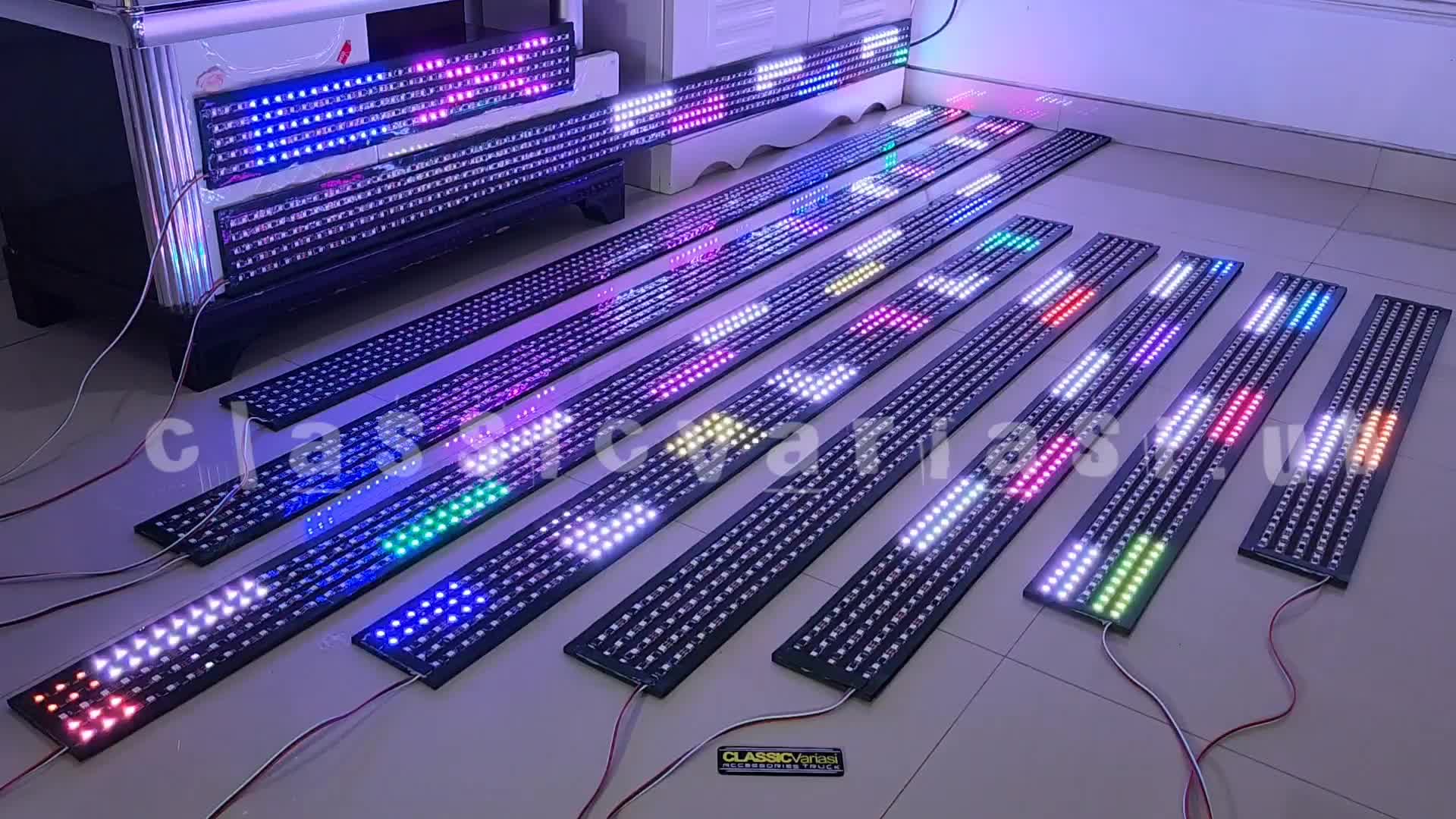 Modul Strobo Text 5 baris WS2811 Murah - Hanya Modul Lampu