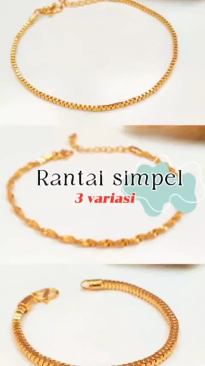 Good jewelry lux Gelang aksesoris dewasa rantai polos GL 091 Bracelets
