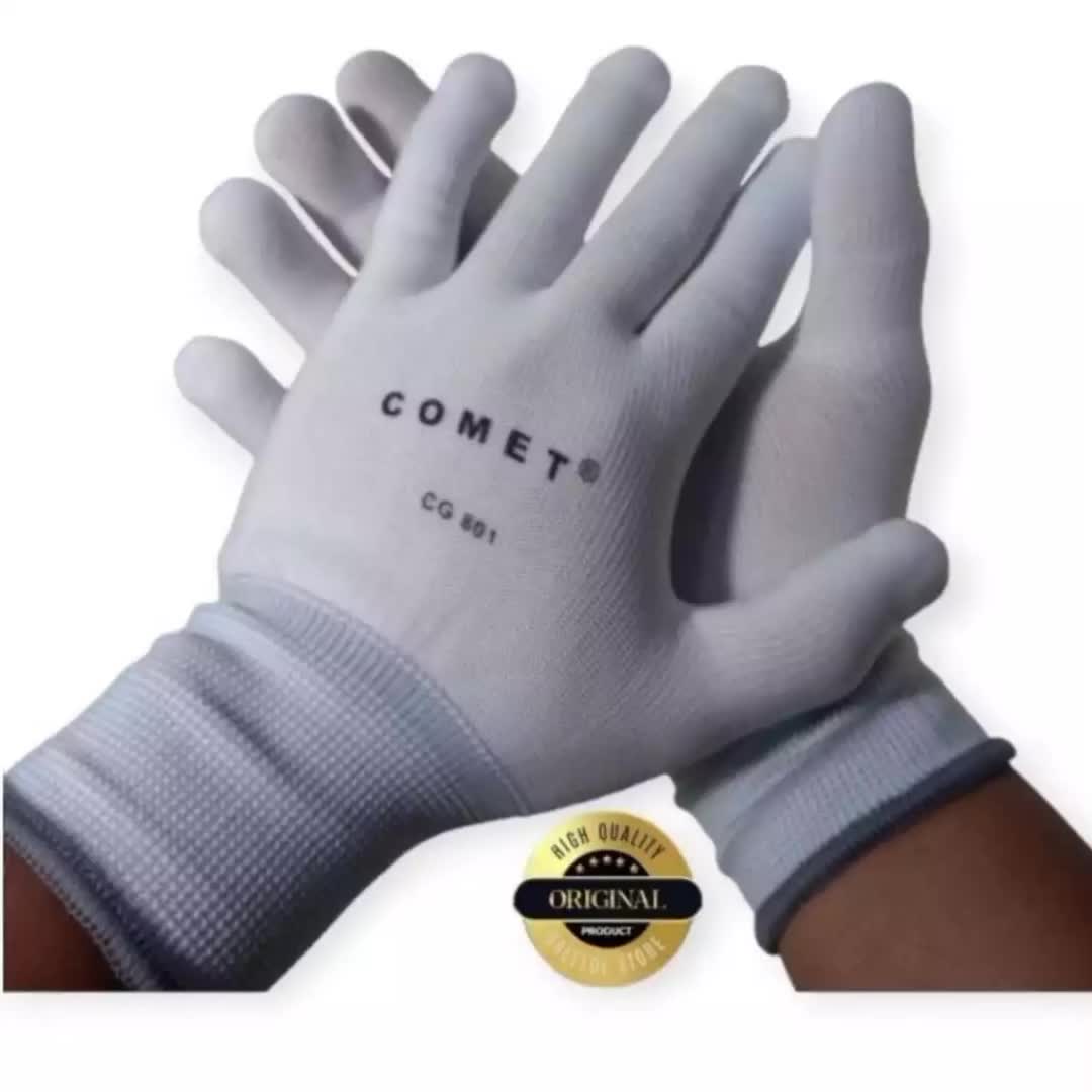 Perpasang Sarung Tangan Comet Liner CG801 Untuk Pasang Cutting Stiker Wallpaper Comet Putih Gloves