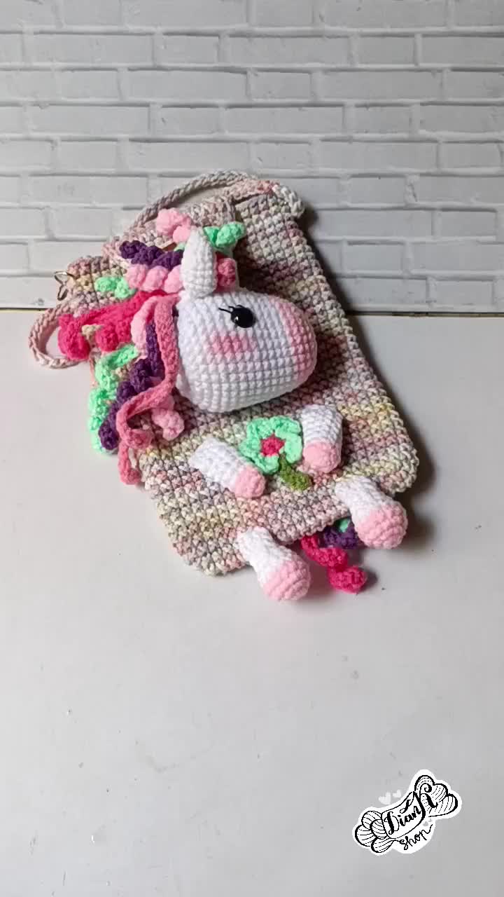 Custom Caracter Phone Bag Crochet Selempang Wanita