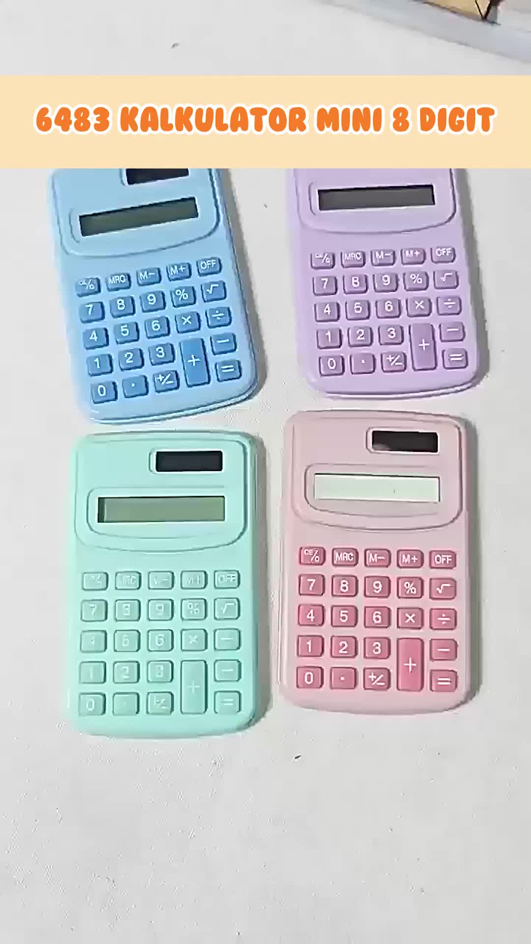 BISA COD 6483 Kalkulator Mini 8 Digit / Kalkulator Saku Macaroon Pocket
