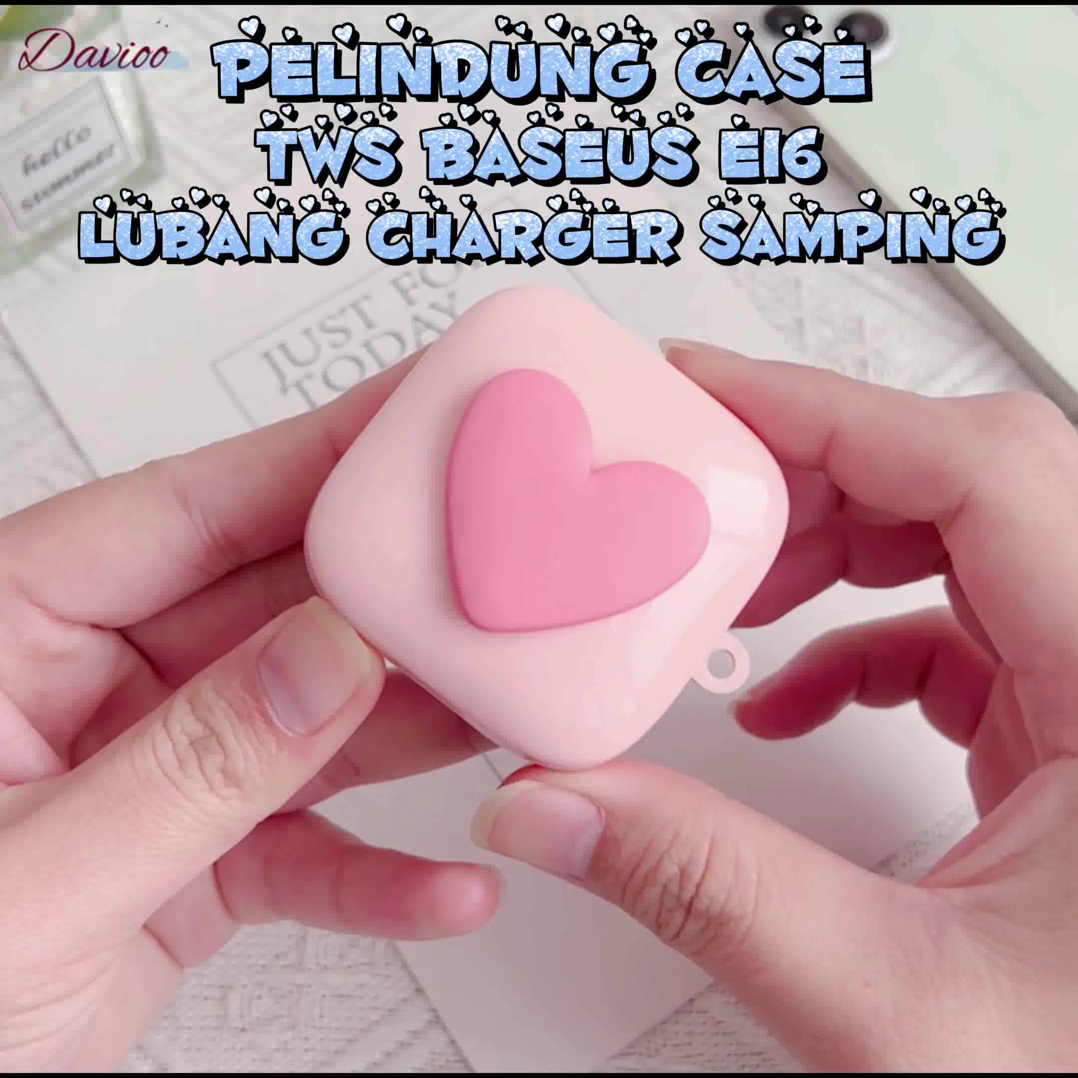 Case TWS FOR Baseus E16 Versi Baru Yang Lubang Cas Di Samping Pelindung FOR Baseus E16 Pelindung TWS Earphone FOR Baseus E16