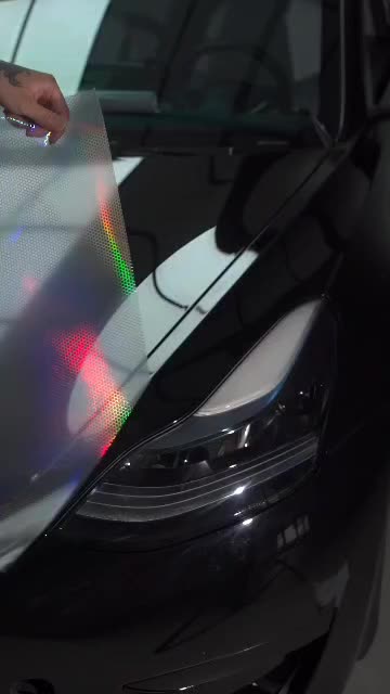 STIKER SKOTLET HYBRID TRANSPARAN HOLOGRAM MOBIL MOTOR SIAP PAKAI-STIKER LAMPU KACA MOBIL NYALA
