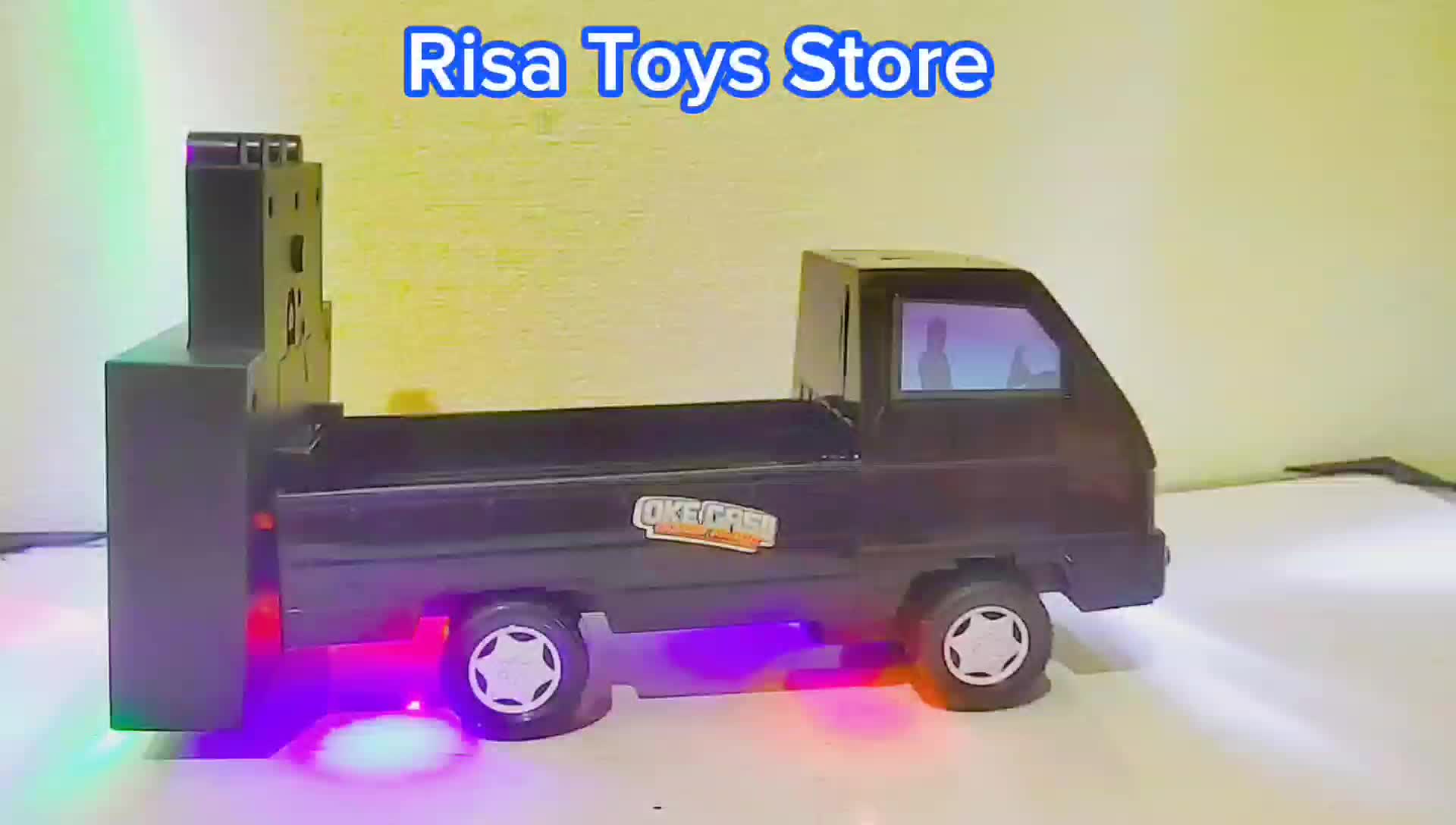 MAINAN PICKUP SOUND HOREG, PICKUP BISA JALAN, MUSIK DAN SOUND MUSIK HOREG, MAINAN VIRAL PICKUP L300 DAN SOUND HOREG Plastik Lampu Anak Bergerak