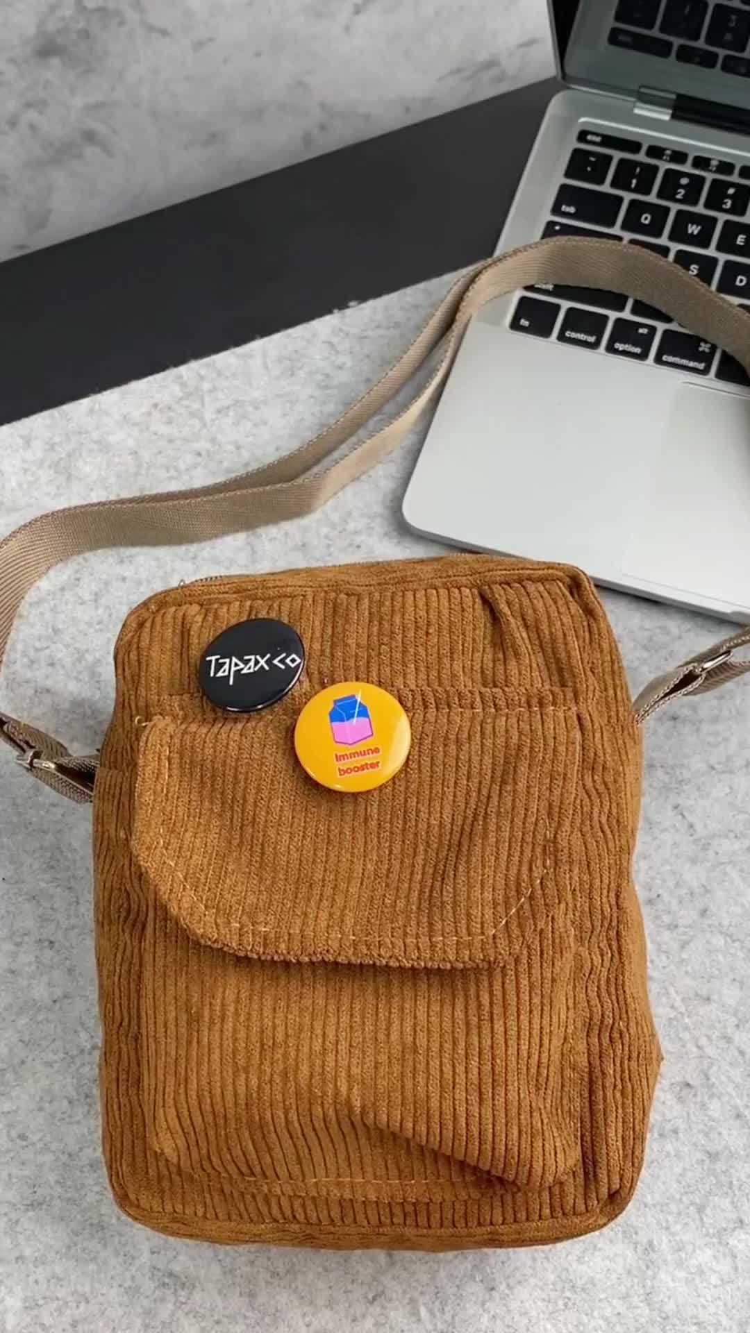 TAPAXCO Tas Selempang Pria Wanita Giva Mini Slingbag Corduroy Casual Local Original messenger  bag messenger  bag