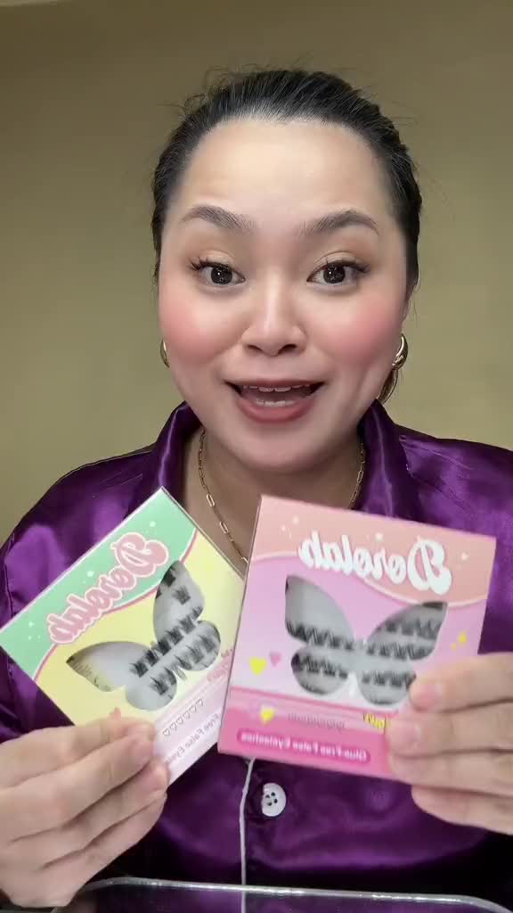 DOROLAB 【Cat eyes】Bulu mata palsu pemula bebas lem tidak perlu menggunakan lem bulu mata palsu dapat digunakan kembali Eyelash extension set D Curl Length 7-14mm & 9-15mm