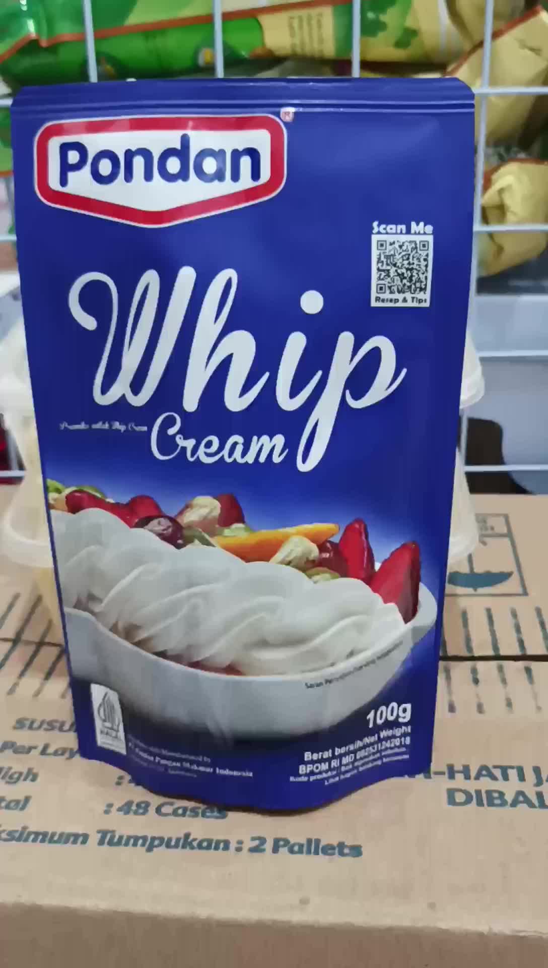 Pondan Whippy Cream Topping Bubuk 100 Gram