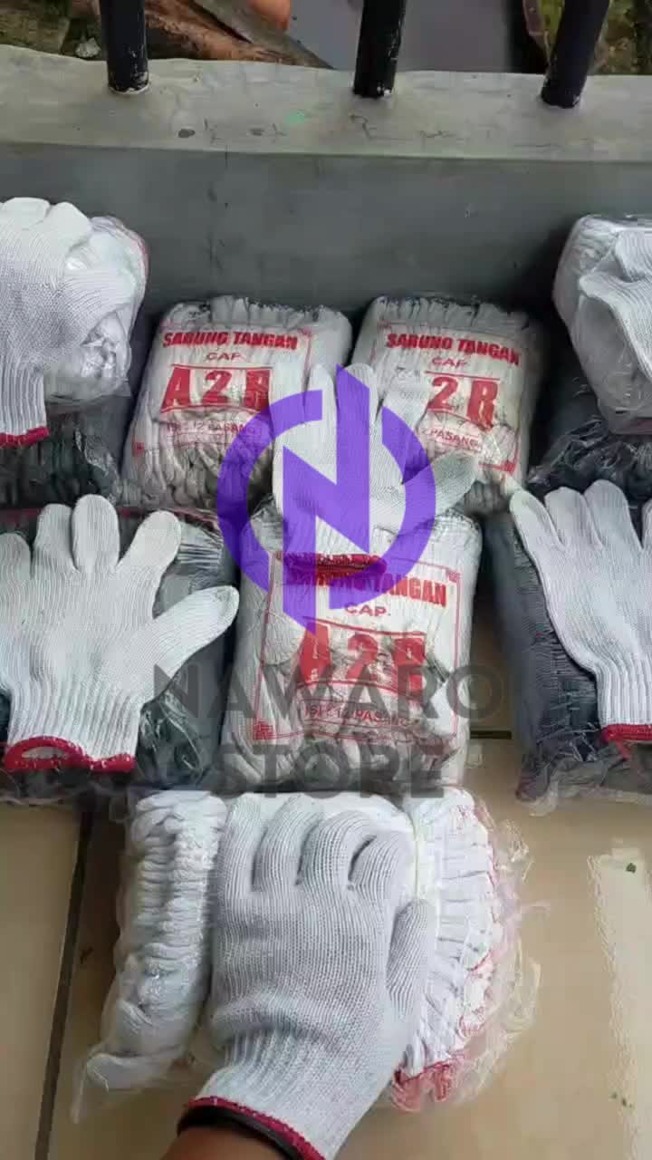 Sarung Tangan Proyek Kain Safety Tebal Hitam untuk Kerja Kebun Promo Murah Paket Hemat