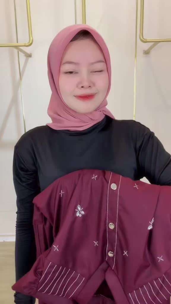 [ELMA | NAZA] Gamis Setelan Sarimbit Muslim Keluarga | Gamis Lebaran Warna Burgundi, Putih, Beige, Hitam | SET Keluarga Motif Benang Simple Elegant Ibu Nyaman Wanita Remaja sarimbit 2025