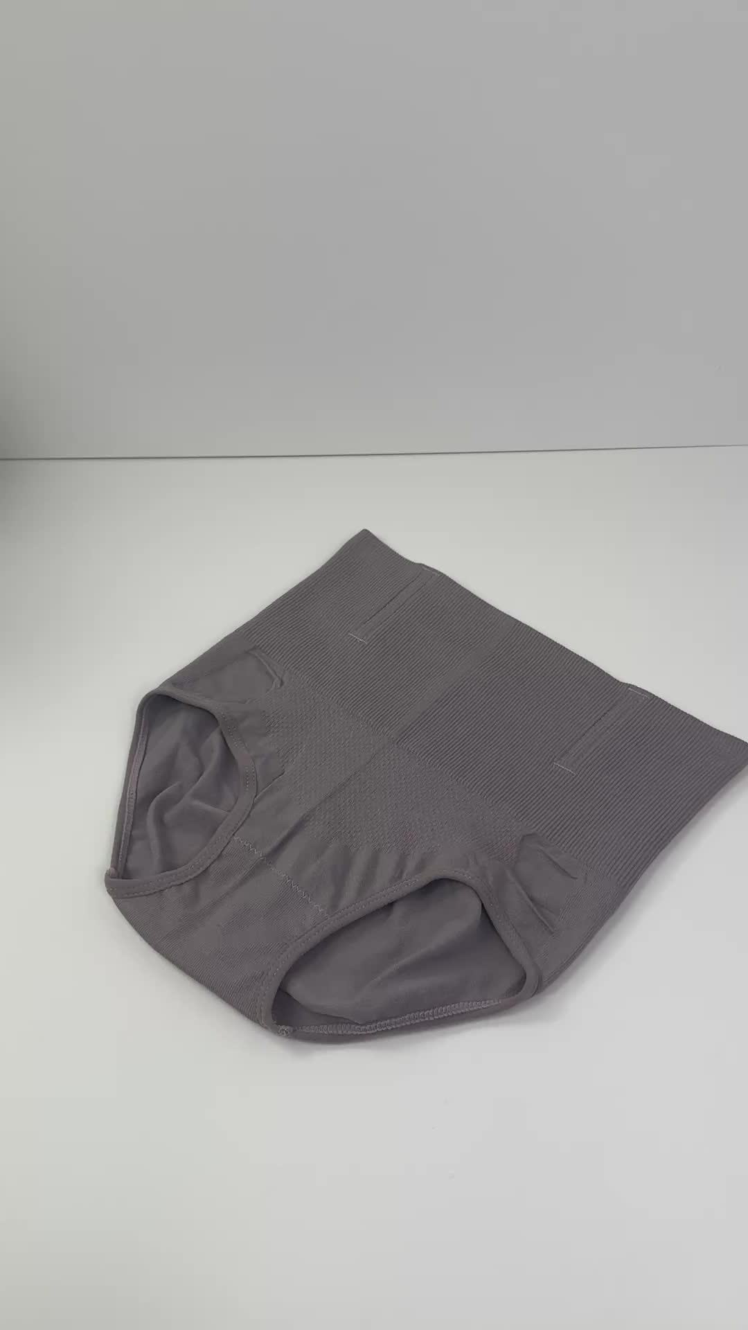 (Indonesia Stock) KOBENI korset pelangsing perut buncit celana dalam wanita korset celana korset pelangsing Shapewear  Waist （SE-010） Spandex Wine Shapewear  High Hitam