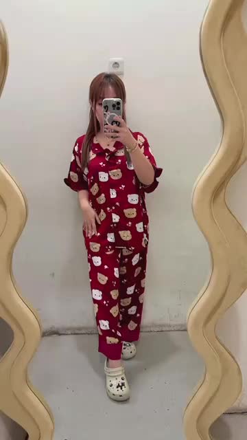 40-80kg LD120 PIYAMA LENGAN PENDEK CELANA PANJANG RAYON PREMIUM ONESET PIYAMA JUMBO LD 120 PIYAMA BUSUI BUMIL PIYAMA FULL KANCING CELANA PANJANG BABYDOL JUMBO PIYAMA LEOPARD