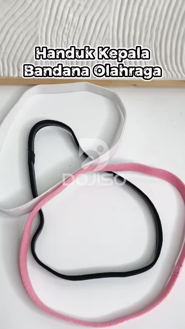 Headband Olahraga Tenis Voli Gym Yoga Jogging Handuk Karet Mini Anti Slip Pria Wanita Hairband Olahraga Basket Fitness Badminton Lari Bandana Ikat Kepala Cewek Bando Sweatband Dewasa Anti Keringat