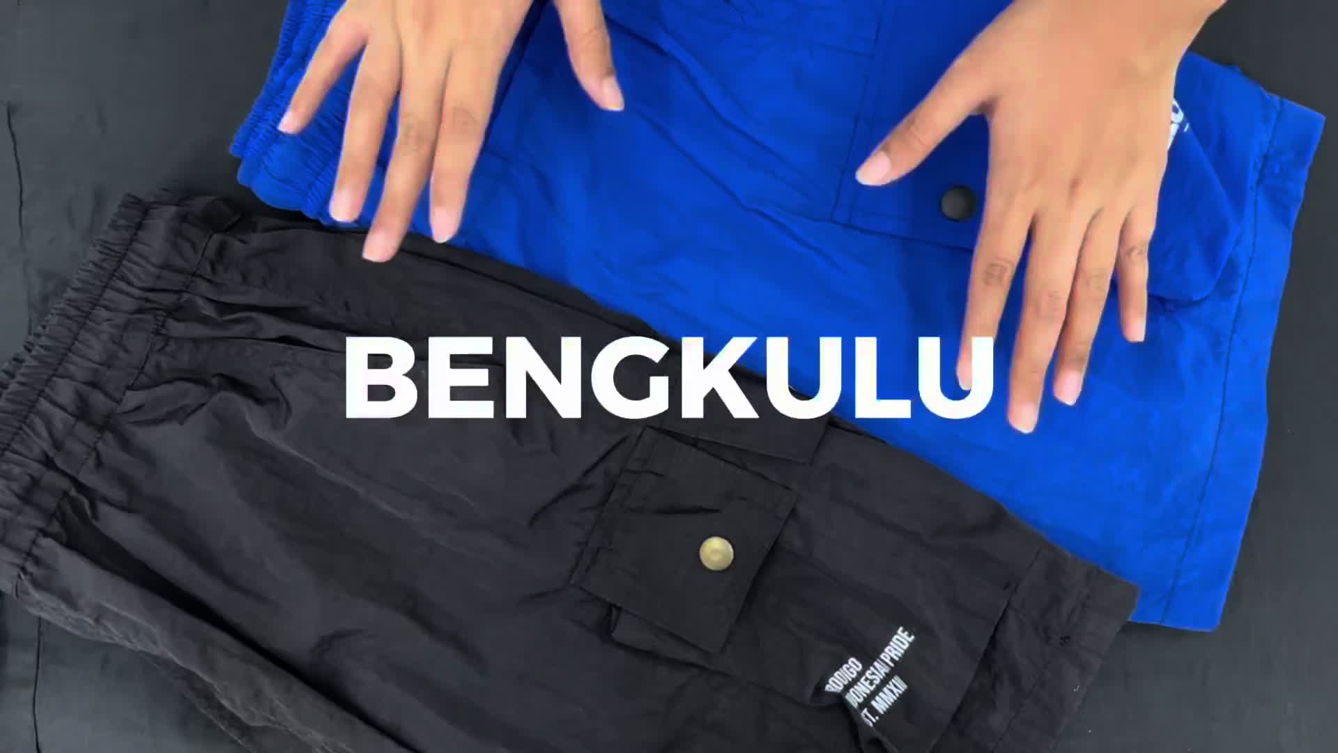 Prodigo * Celana Cargo Pendek Bengkulu Motif 2 I Short Pants  Santai Nyaman I Cargo Pants  Casual I Celana Cargo Pria Hitam
