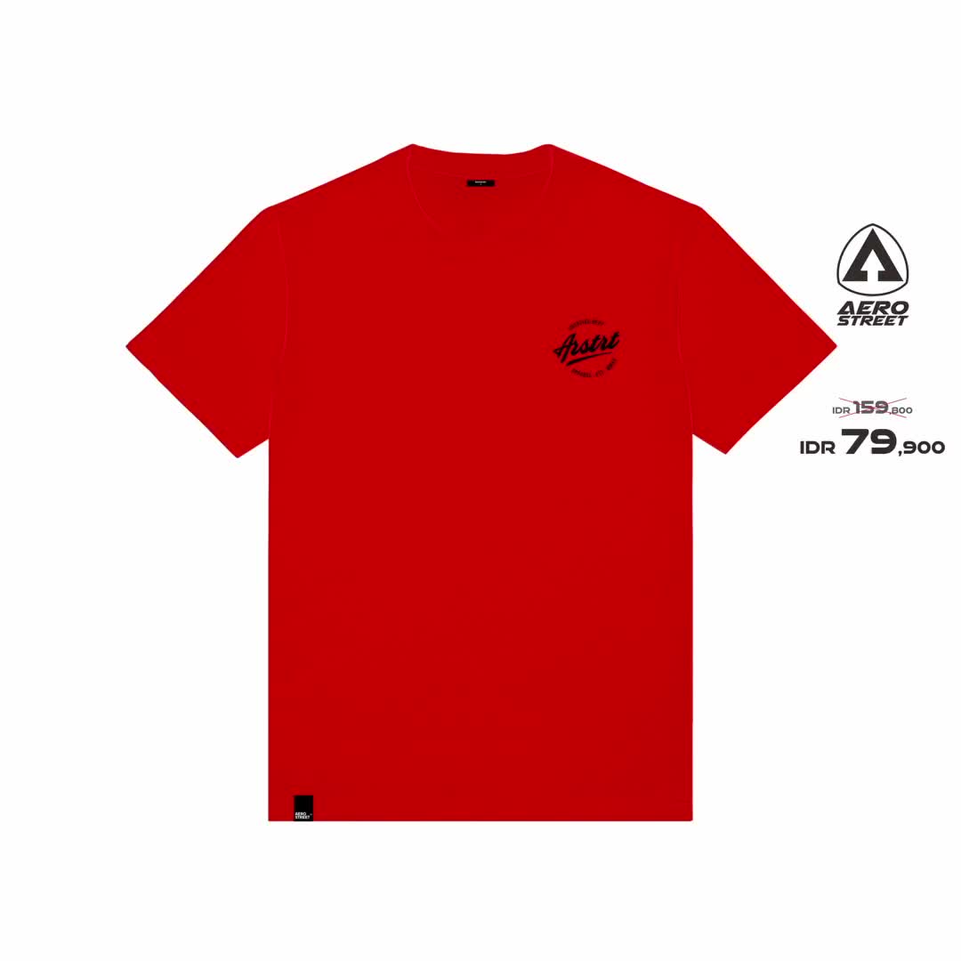 Aerostreet T Shirt Efron Merah Kaos T-Shirt Tshirt ABAAA