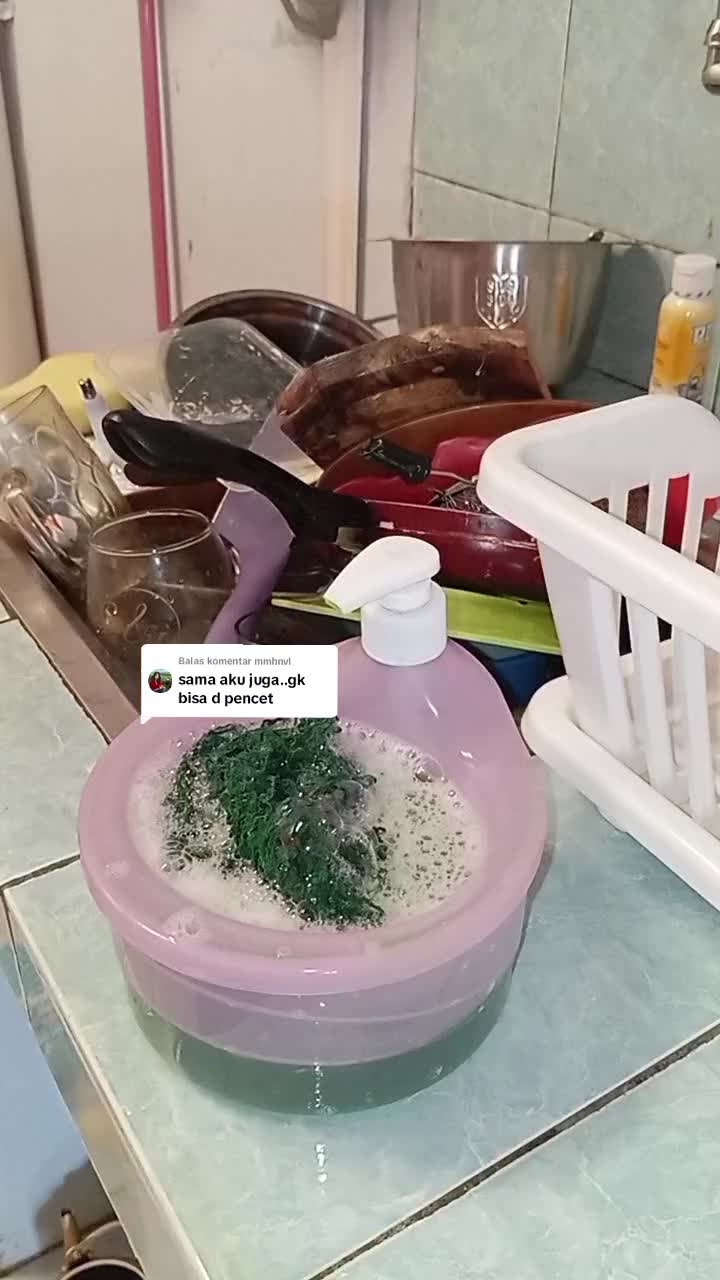 [MAMASOO] Tempat Sabun Cuci Piring Bulat | Dispenser Sabun | Tempat Sabun Cair Cuci Piring | Soap Pump Dispenser 2 in 1 | Dispenser Sabun Cuci Piring Murah