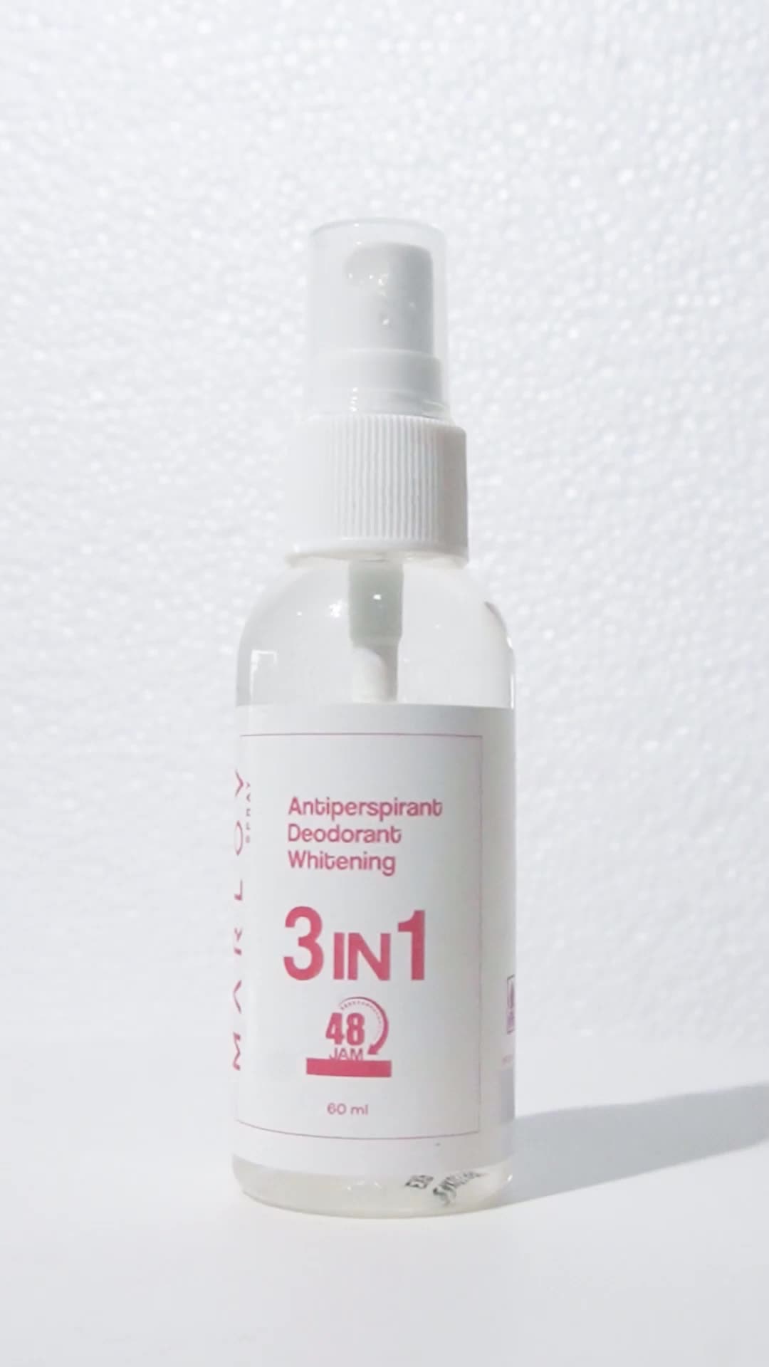 MARLOV Anti Pespirant Deodorant Whitening Paket Spray dan Roll On 3 in 1 Formula 25ml BPOM HALAL Antiperspirant Solusi Ketiak bau dan basah
