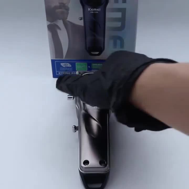 【Original】Alat Cukur Rambut Kemei Elektrik Hair KM-1550 Alat pemotong rambut clipper rambut Original Cukuran Kemei KM 1550 Display LED Mesin Professional Hair Clipper Charging USB Type C Sisir Kumis Jenggot Tubuh Gunting