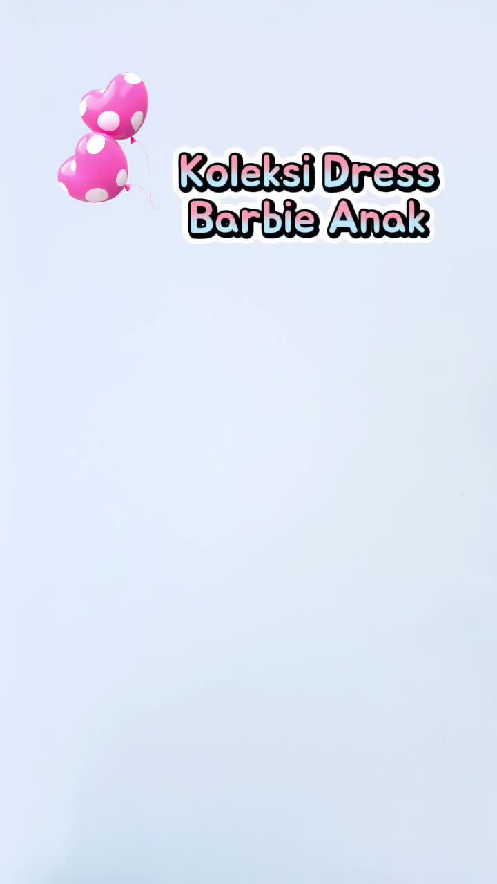 Dress Anak Perempuan Barbie Lengan Pendek / Daster Anak Cewe Barbie Umur 4 - 10 Tahun [ABEL]