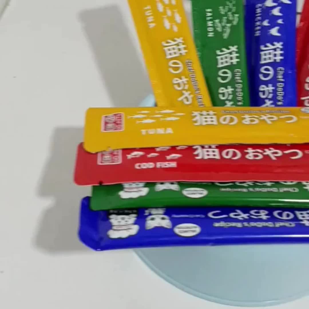 babeh kucing Snack basah DOPETS lingling 40PCS Makanan Basah camilan kucing Snack Kucing Kitten Adult Hewan Peliharaan Snack-makanan basah kucing cemilan sehat seaweed extract 24 bulan
