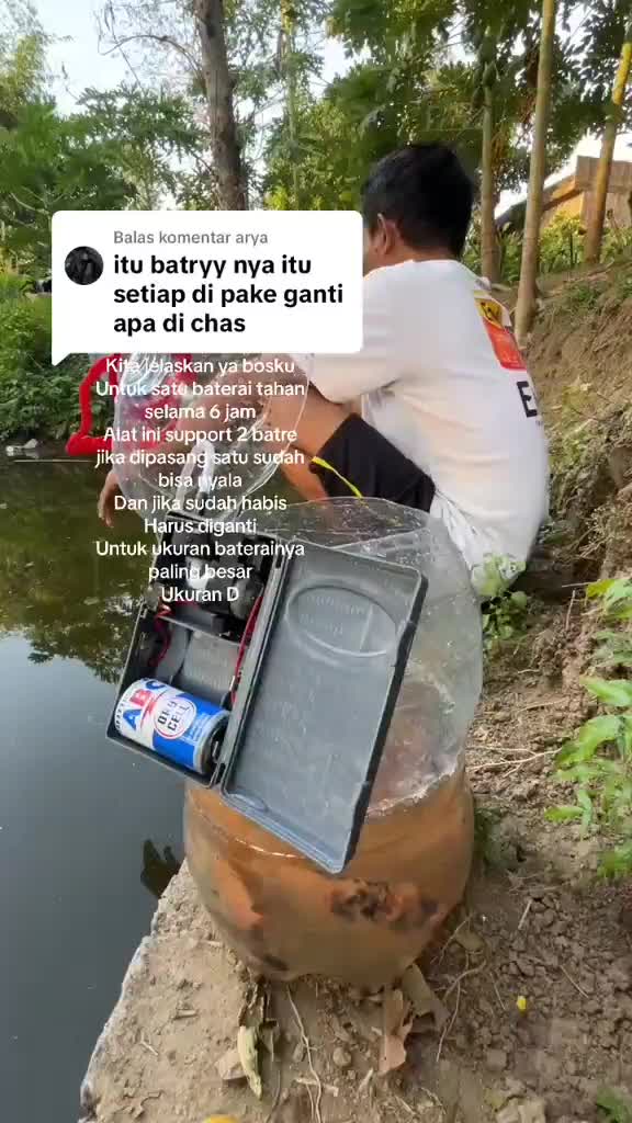 AERATOR UNTUK UMPAN UDANG HIDUP BATERAI DAN USB POWER BANK UNTUK EMERGENCY MANCING DAN UDANG HIDUP