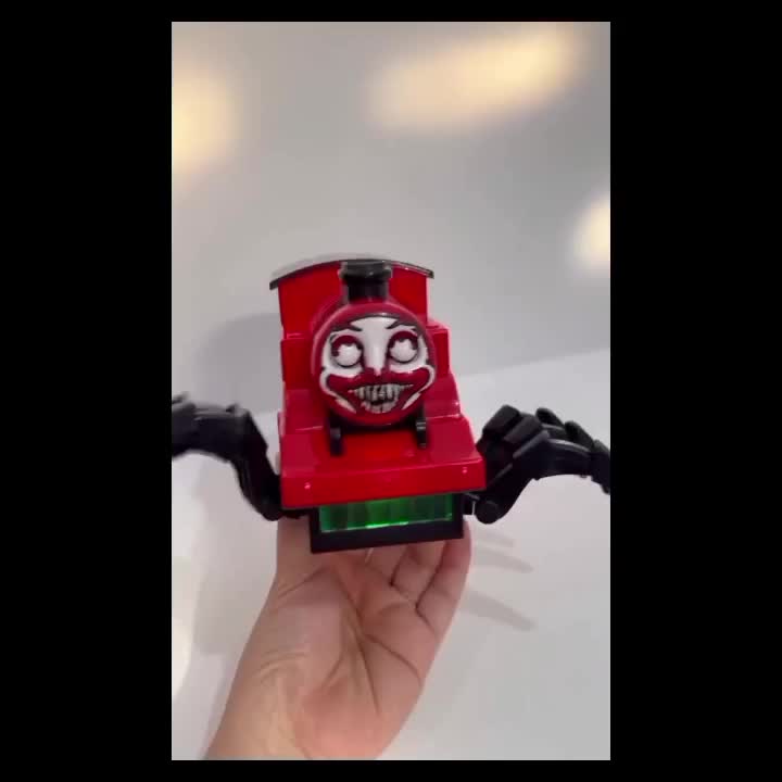Mainan kereta choo choo charles bisa berjalan otomatis dan berlampu monster Train Toy Bergerak