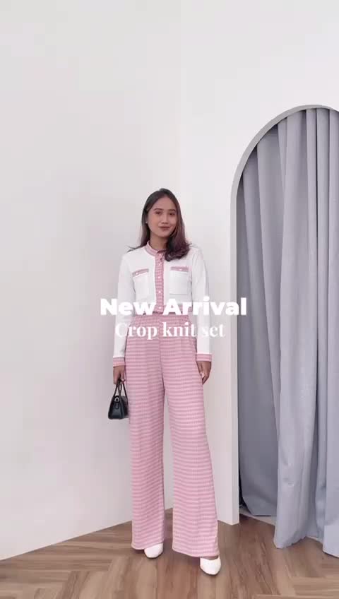 Jessica Long Set Knit Premium Atasan Baju Celana Panjang Casual Wanita