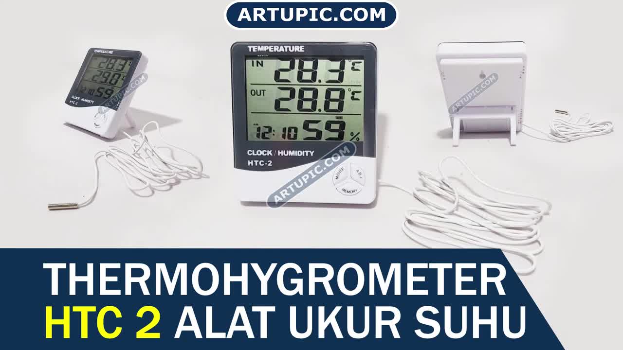 Alat Cek Suhu Ruangan Digital / HTC-2 Temperature Thermohygrometer HTC