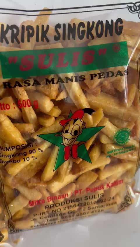 Kripik Singkong SULIS Keripik Rasa Manis Pedas Renyah Khas Samarinda