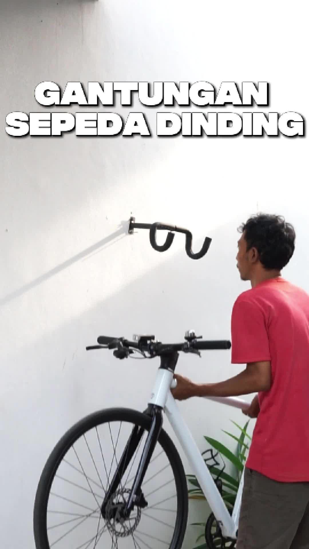 Gantungan Sepeda Dinding Tembok – Bracket Rak Cantolan BMX di Garasi, Kokoh & Mudah Pasang