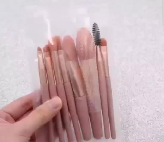BISA COD K5016 Set Paket Kuas Beauty Tools  Set Make Up Tools  Kuas Make Up 8 in 1