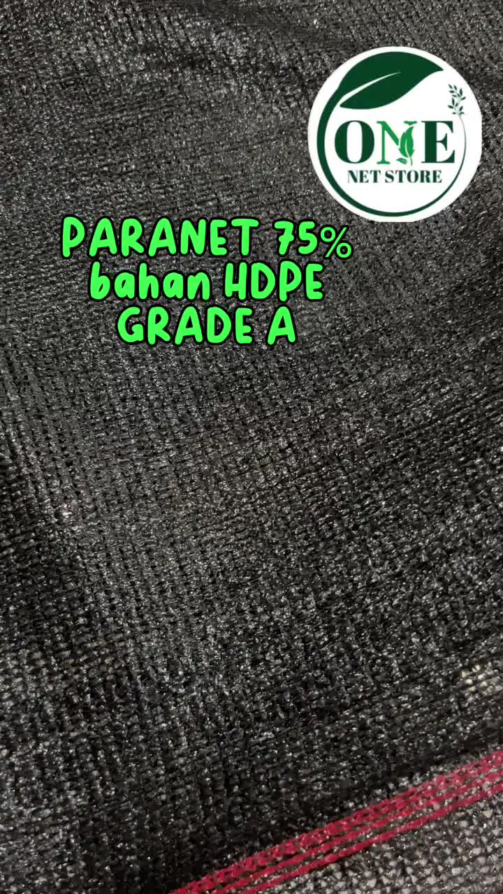 JARING PARANET 75 % / SHADING NET | ANTI UV | GRADE A KUALITAS IMPORT ( 20M X 3 M )