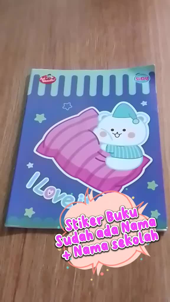 Stiker Nama Buku Anak Custom Tema Muslim