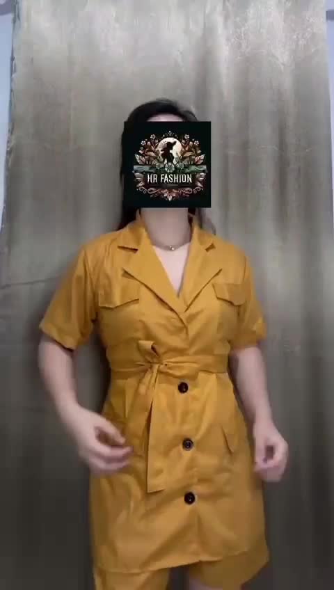 Setelan saori Setelan Polos Santai