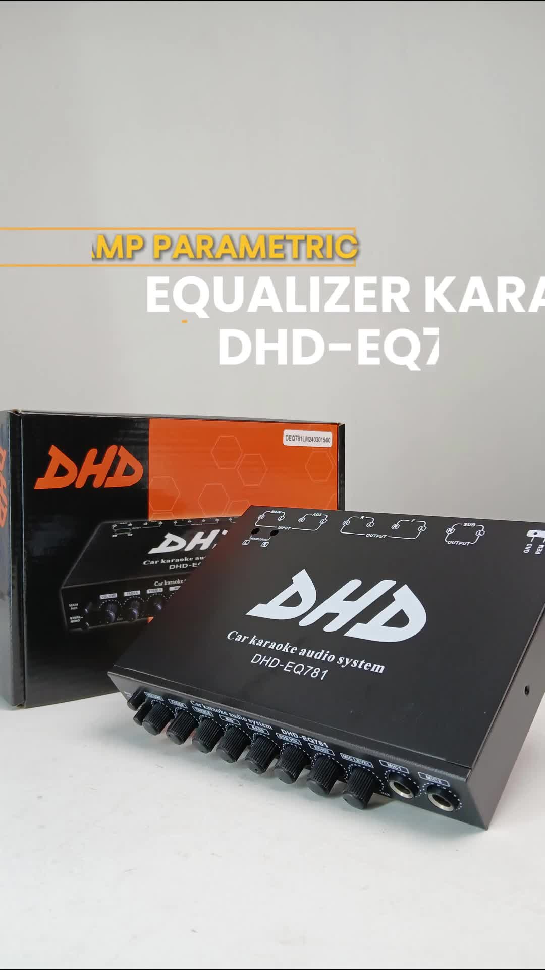 Preamp Parametric Equalizer Karaoke DHD-EQ781