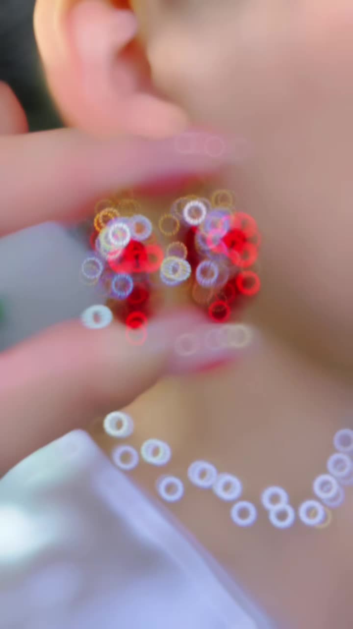 Anting mawar merah bulat MN23/Anting murah wanita/Anting korea style/Anrting elegan Earrings