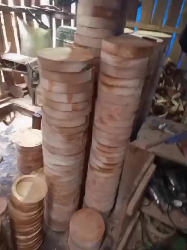 Satu Set Cobek Dan Ulekan Kayu Mahoni Ukuran Dari no 12 Sampai 24 Peralatan Dapur Penghalus Bumbu Coet Kayu